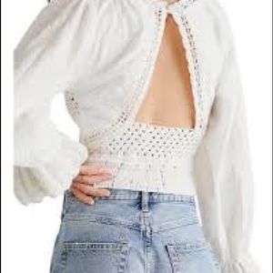 NWT Free People Megan Crochet Top